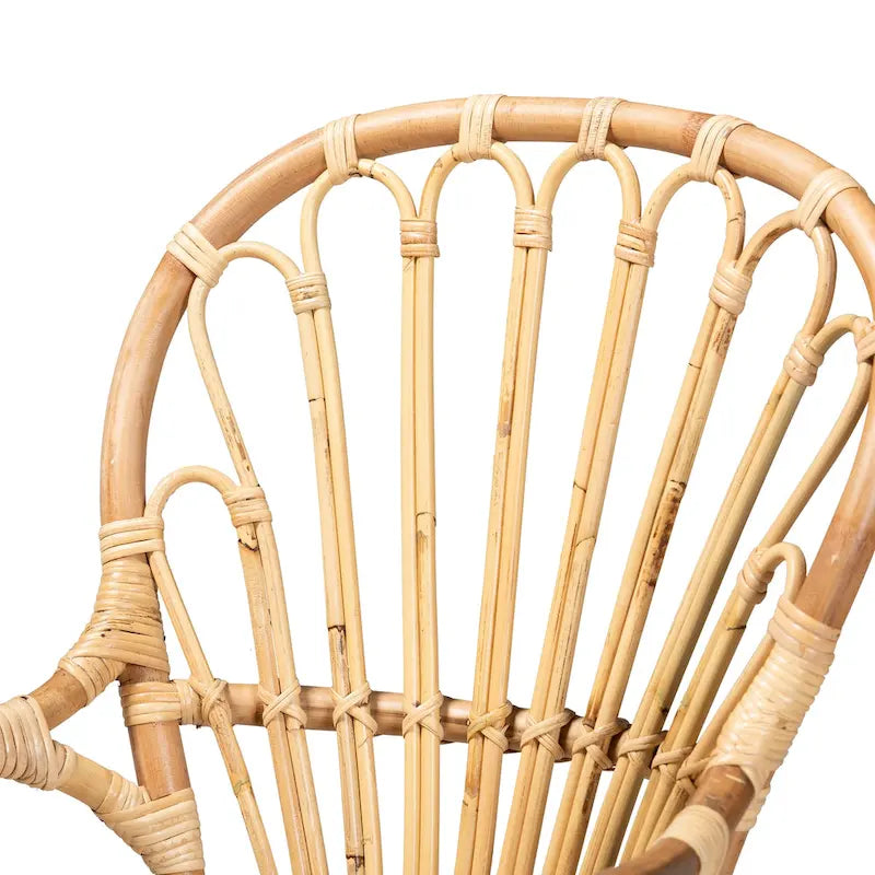 Sheraton Modern Natural Finished Rattan Dining Chair