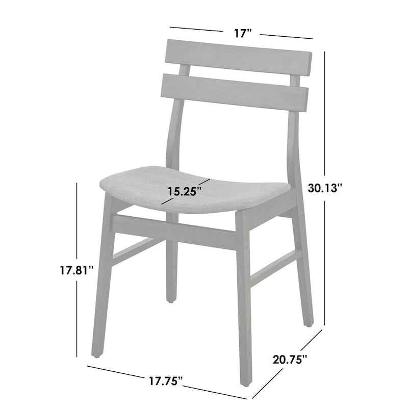 Simple Living Fiesta Solid Wood Dining Chair (Set of 4) - N/A