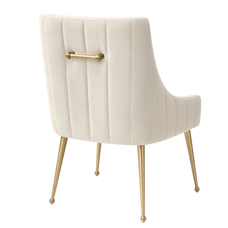 Irina Dining Chair Velvet Side Chair with Stainless Steel Leg