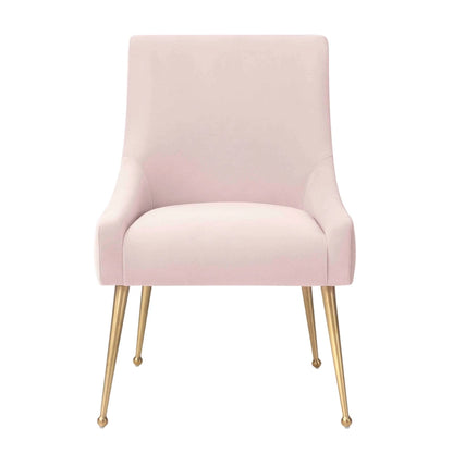 Irina Dining Chair Velvet Side Chair with Stainless Steel Leg