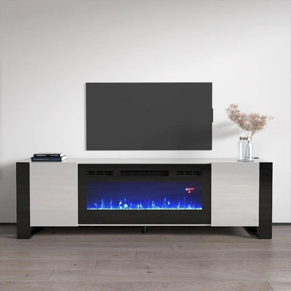 Woody BL-EF Electric Fireplace 77  TV Stand