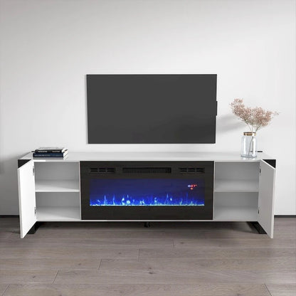 Woody BL-EF Electric Fireplace 77  TV Stand