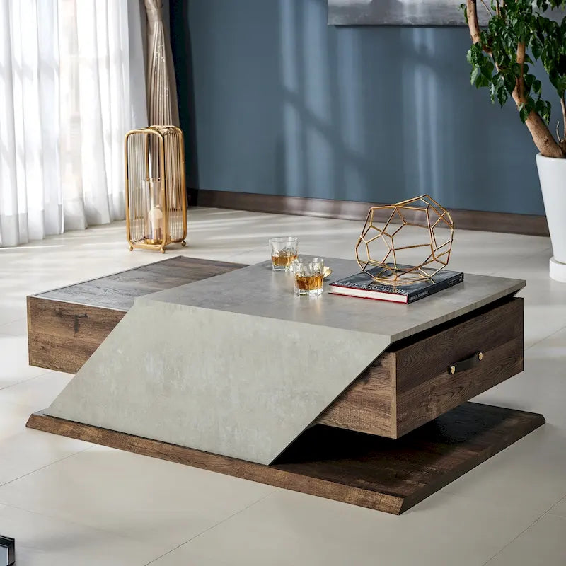 Soss Industrial 47-inch Lift-top Adjustable Coffee Table by Furniture of America