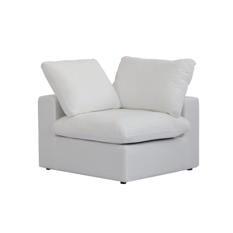 160  Widen Sectional Sofa Down Filled U-Shaped Couch 4 Seater with 2 Ottoman