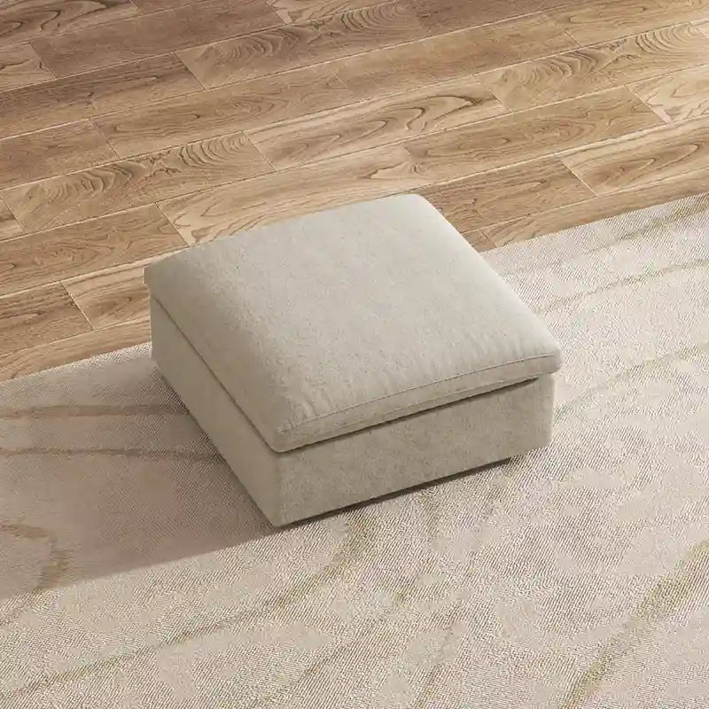 160  Widen Sectional Sofa Down Filled U-Shaped Couch 4 Seater with 2 Ottoman