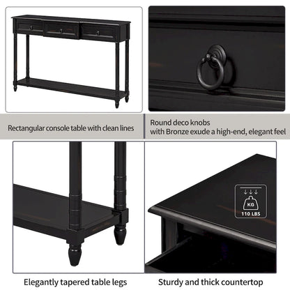 Console Table Sofa Table with Drawers