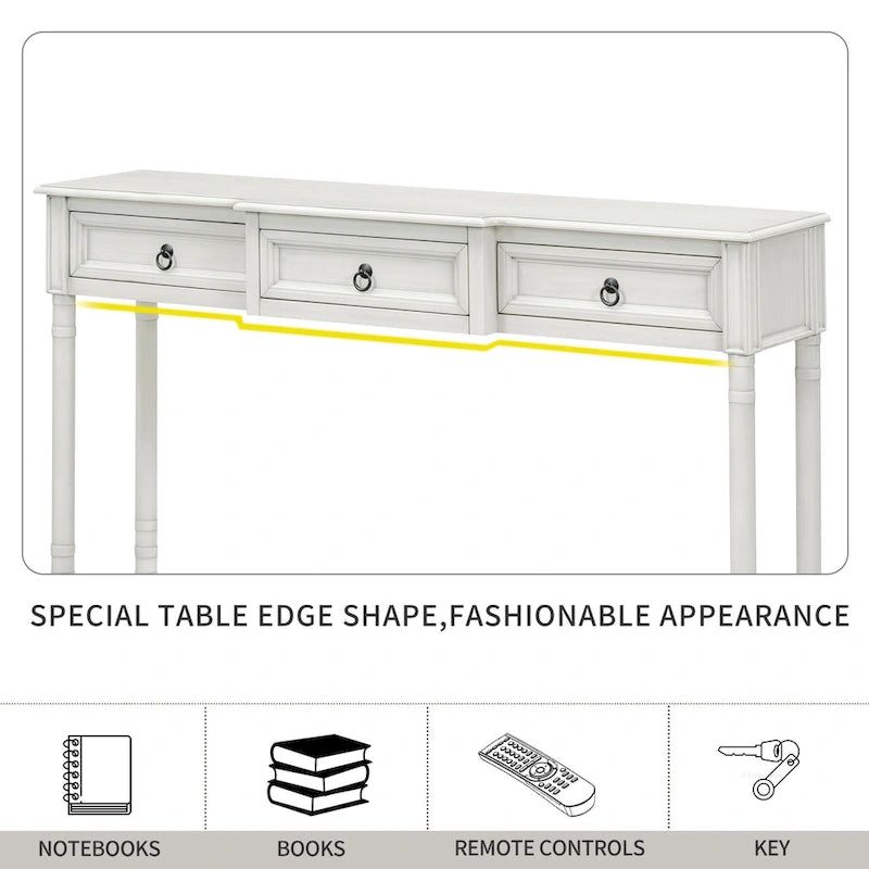 Console Table Sofa Table with Drawers