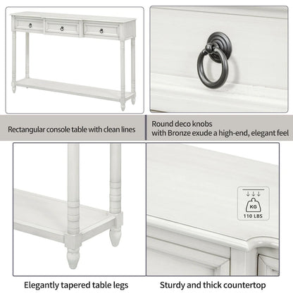 Console Table Sofa Table with Drawers