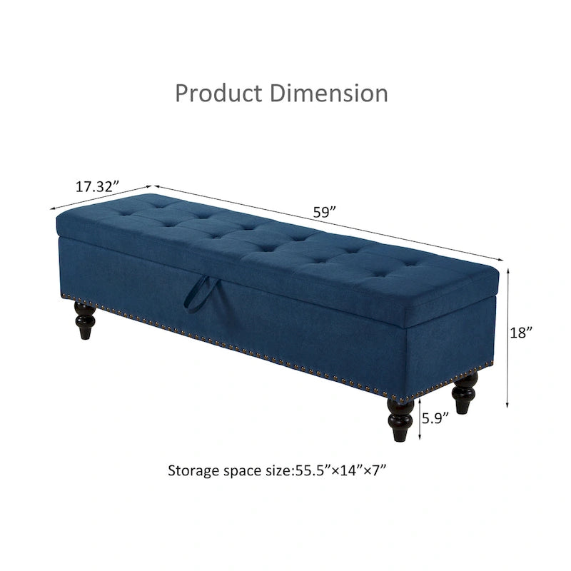 59  Bed Bench with Storage