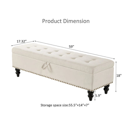 59  Bed Bench with Storage