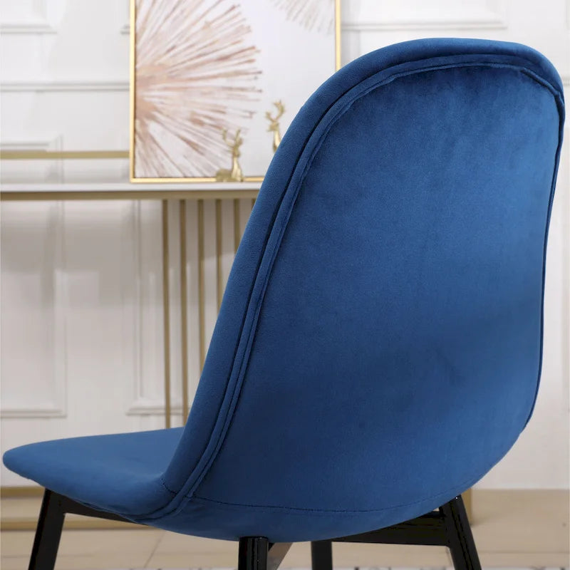 Roundhill Furniture Lassan Contemporary Fabric Upholstered Dining Chairs (Set of 4)