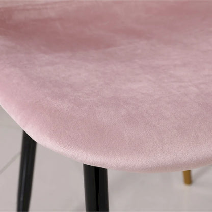 Roundhill Furniture Lassan Contemporary Fabric Upholstered Dining Chairs (Set of 4)