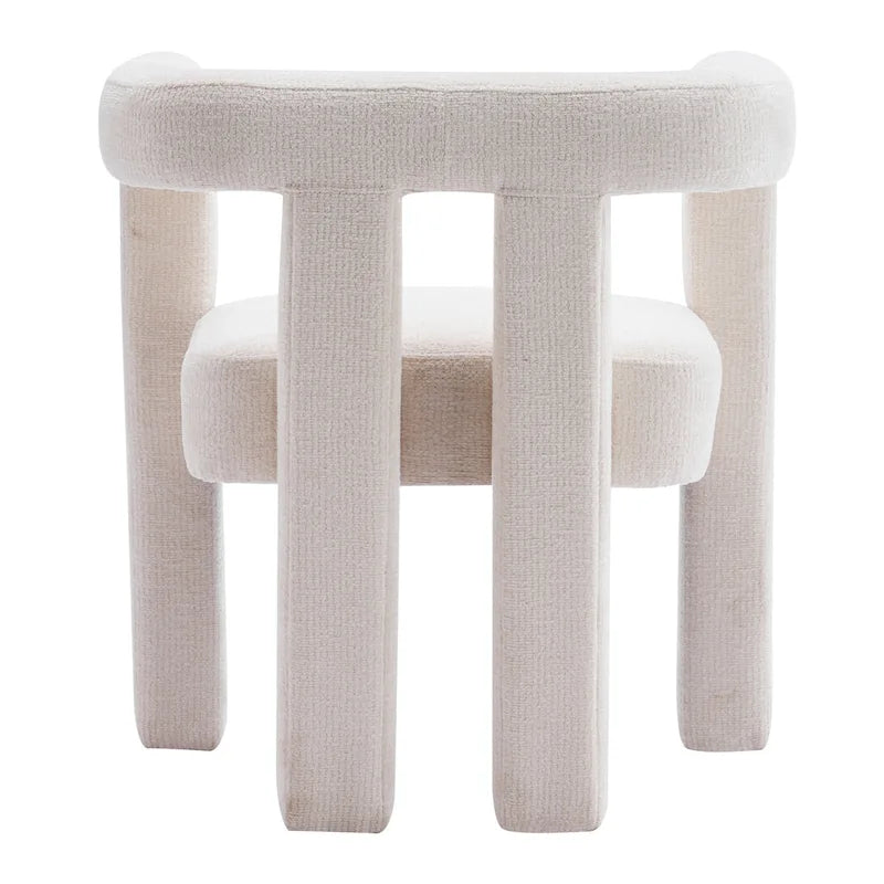Set of 1 Chic design Barrel shaped Fabric Upholstered Accent Armchair