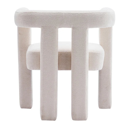 Set of 1 Chic design Barrel shaped Fabric Upholstered Accent Armchair