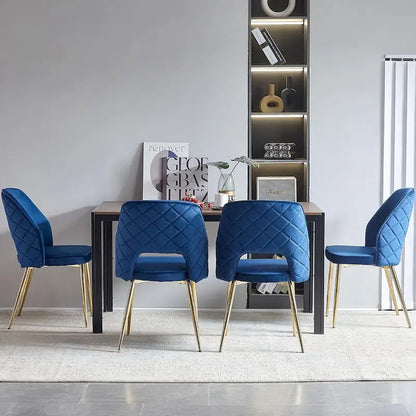 Howtai Upholstered Home Chair Hollow-Back Set of 4