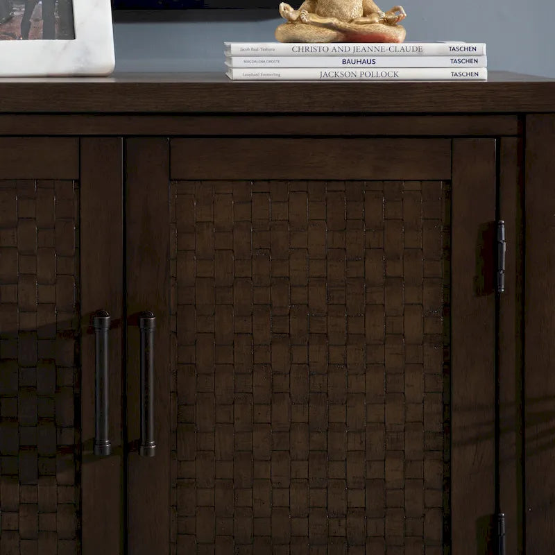 Dudley Wood 2-Door Adjustable Accent Cabinet