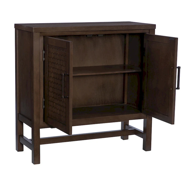 Dudley Wood 2-Door Adjustable Accent Cabinet
