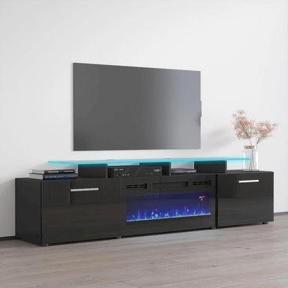 Rova EF Electric Fireplace Modern 75  TV Stand