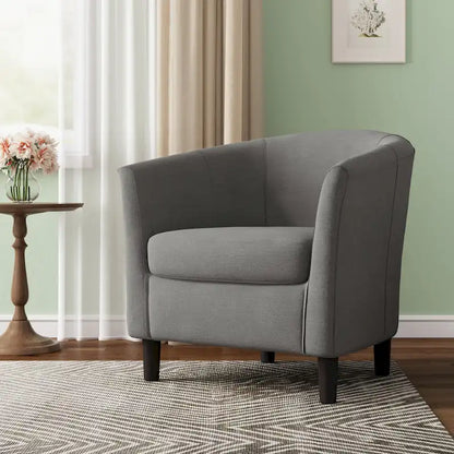 Modern Accent Chair Upholstered Barrel Chair