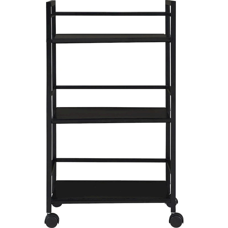 Avenue Greene Emerald 3 Shelf Metal Rolling Utility Cart