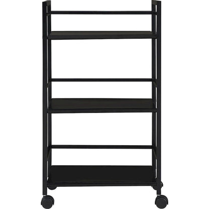 Avenue Greene Emerald 3 Shelf Metal Rolling Utility Cart