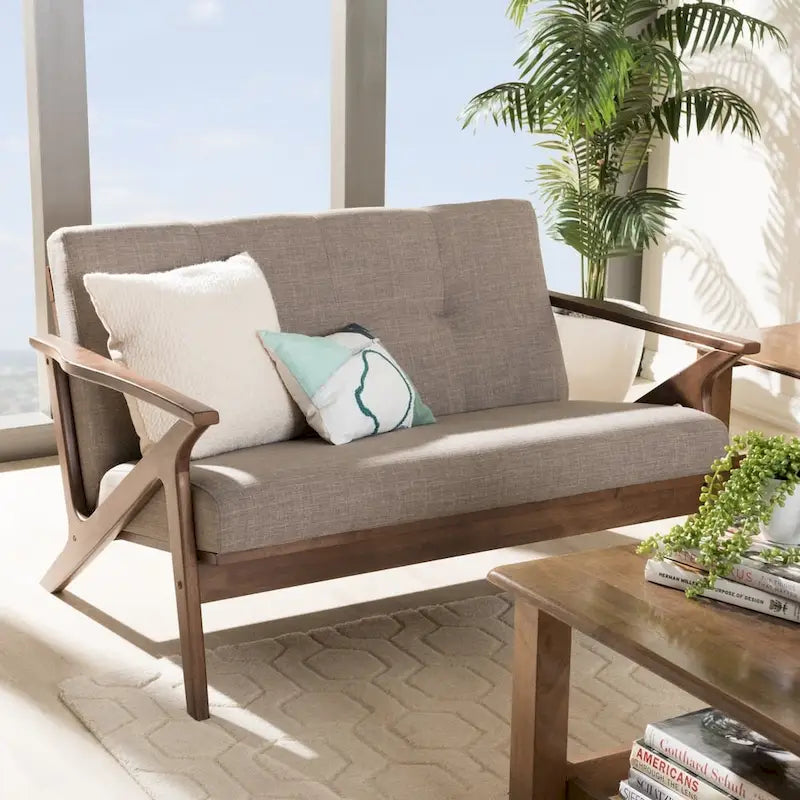 Mid-Century Loveseat by Baxton Studio
