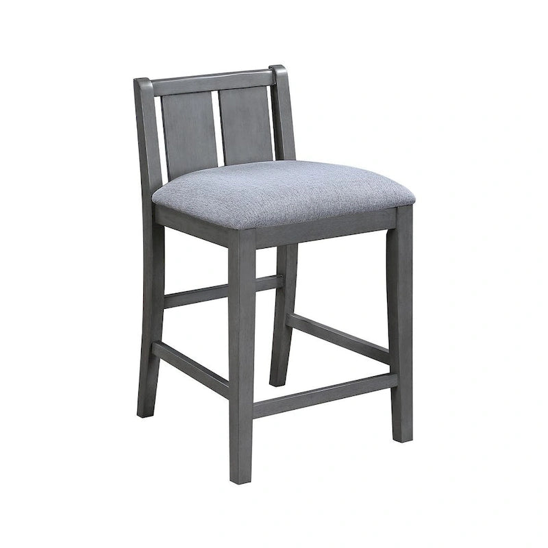 3-Pieces Bar Pub Set with Counter Height Dining Table and 2 Chairs