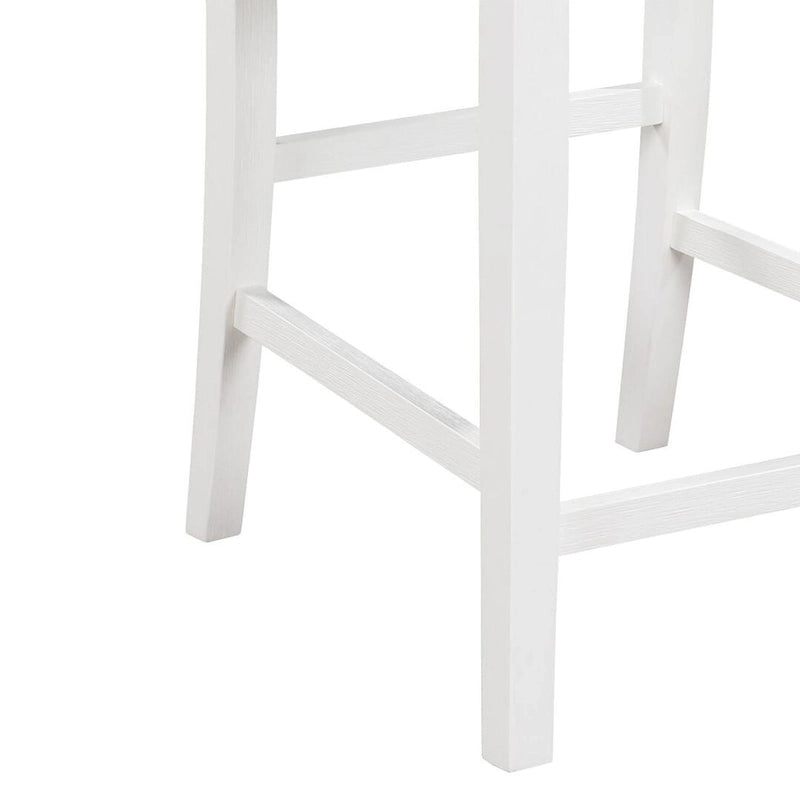 3-Pieces Bar Pub Set with Counter Height Dining Table and 2 Chairs