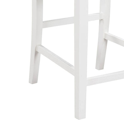 3-Pieces Bar Pub Set with Counter Height Dining Table and 2 Chairs