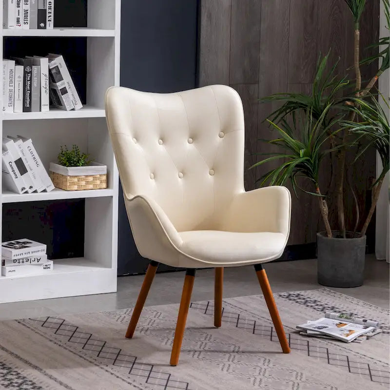 Carson Carrington Arvika Button-tufted High-back Velvet Accent Chair