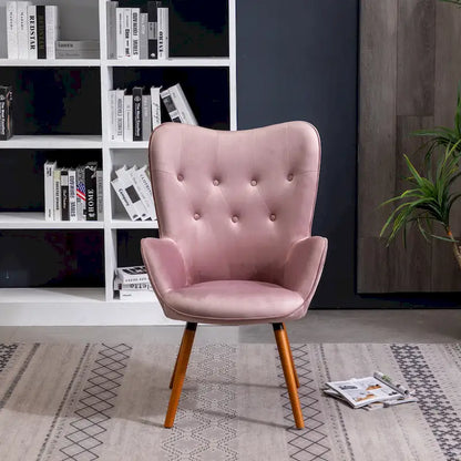 Carson Carrington Arvika Button-tufted High-back Velvet Accent Chair
