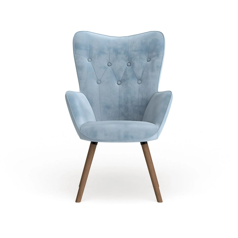 Carson Carrington Arvika Button-tufted High-back Velvet Accent Chair