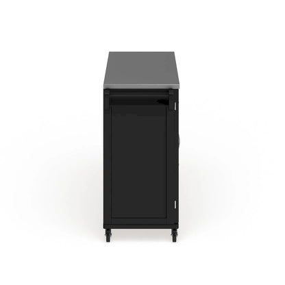 Homestyles Dolly Madison Wood Kitchen Cart with Stainless Steel Top