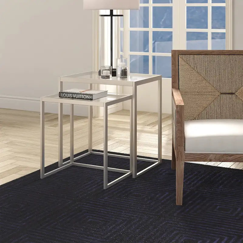 Rocco Rectangular Nested Side Table - 22  Wide