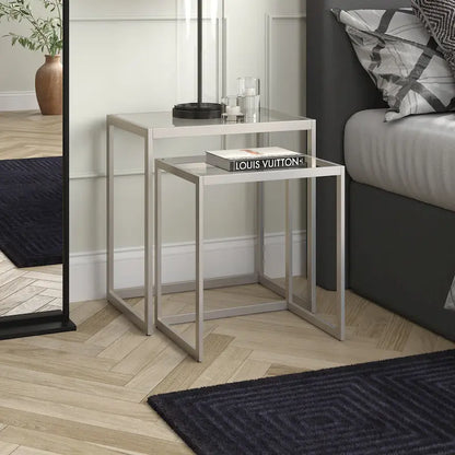 Rocco Rectangular Nested Side Table - 22  Wide
