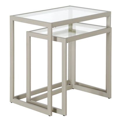 Rocco Rectangular Nested Side Table - 22  Wide