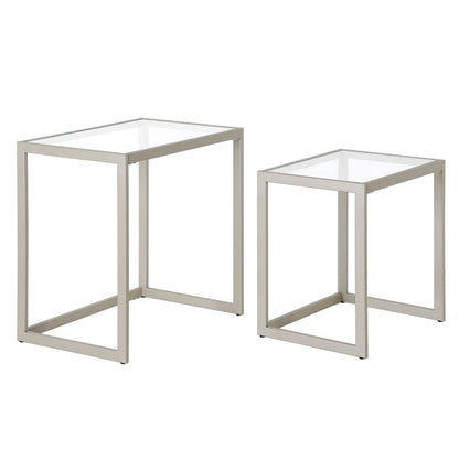 Rocco Rectangular Nested Side Table - 22  Wide