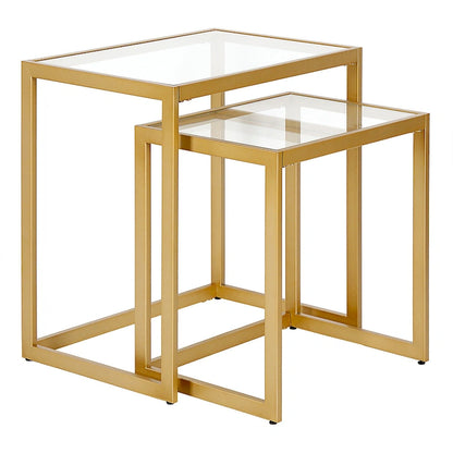 Rocco Rectangular Nested Side Table - 22  Wide