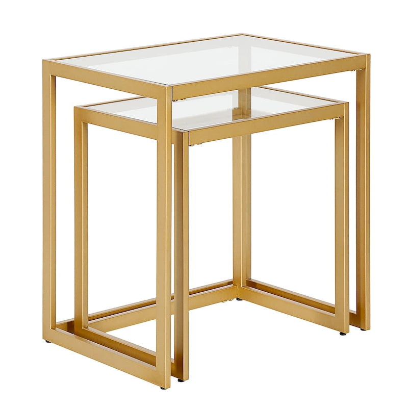 Rocco Rectangular Nested Side Table - 22  Wide