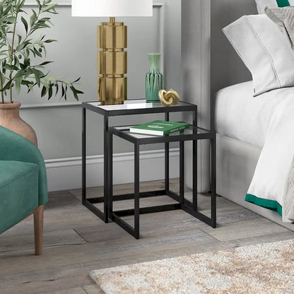 Rocco Rectangular Nested Side Table - 22  Wide