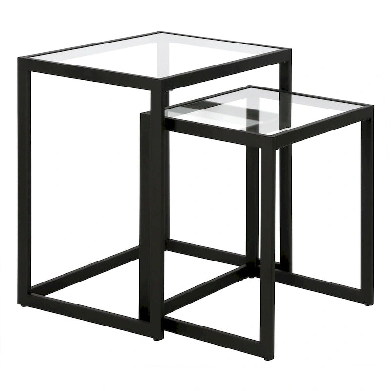 Rocco Rectangular Nested Side Table - 22  Wide