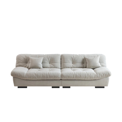 105  Modern Sanded Velvet Cloud Loveseat Sofa Sectional Couch for Living Room