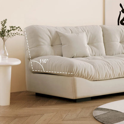 105  Modern Sanded Velvet Cloud Loveseat Sofa Sectional Couch for Living Room