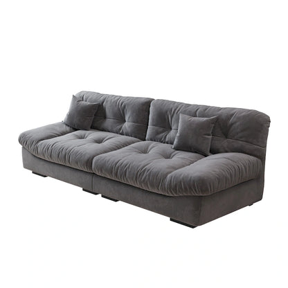 105  Modern Sanded Velvet Cloud Loveseat Sofa Sectional Couch for Living Room