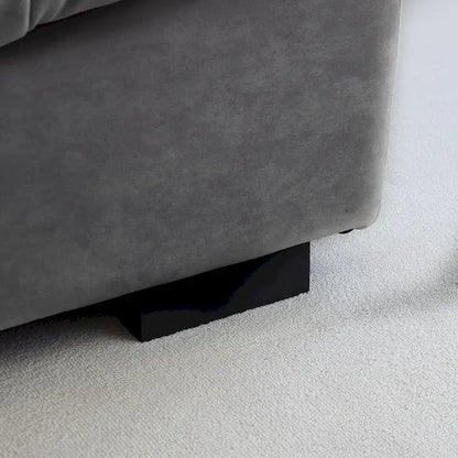 105  Modern Sanded Velvet Cloud Loveseat Sofa Sectional Couch for Living Room
