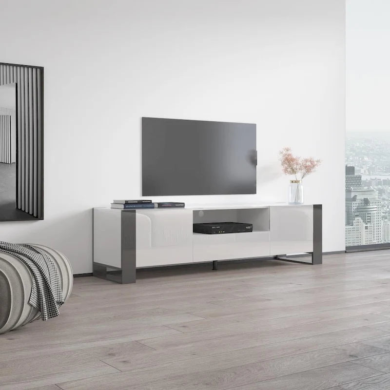 Woody 71  Modern All High Gloss TV Stand