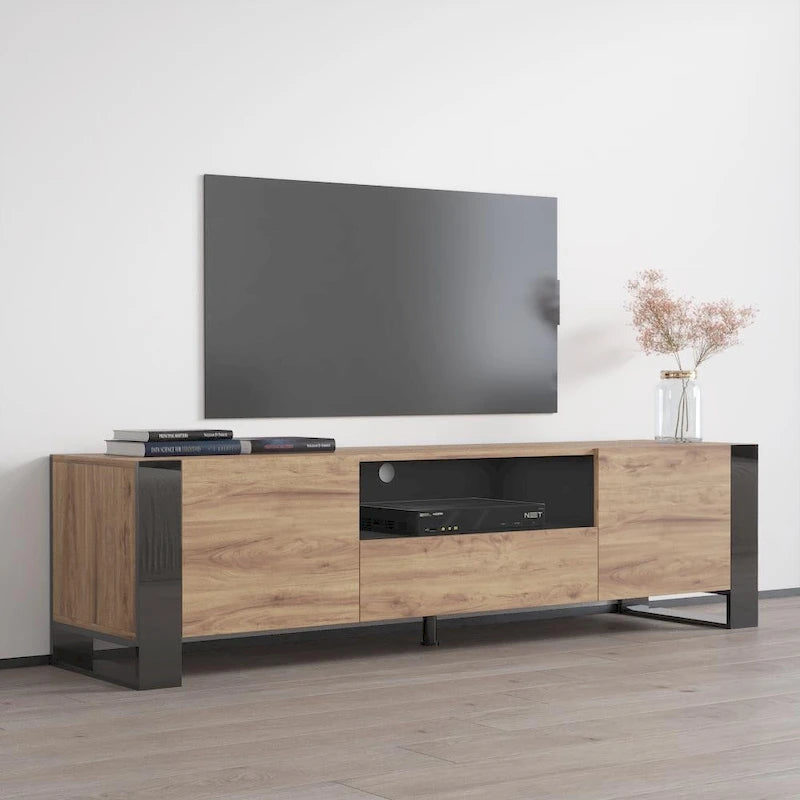 Woody 71  Modern All High Gloss TV Stand