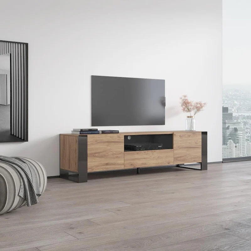 Woody 71  Modern All High Gloss TV Stand
