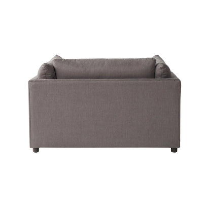 Roundhill Furniture Enda Oversized Living Room Pillow Back Cuddler Arm Chair with Ottoman