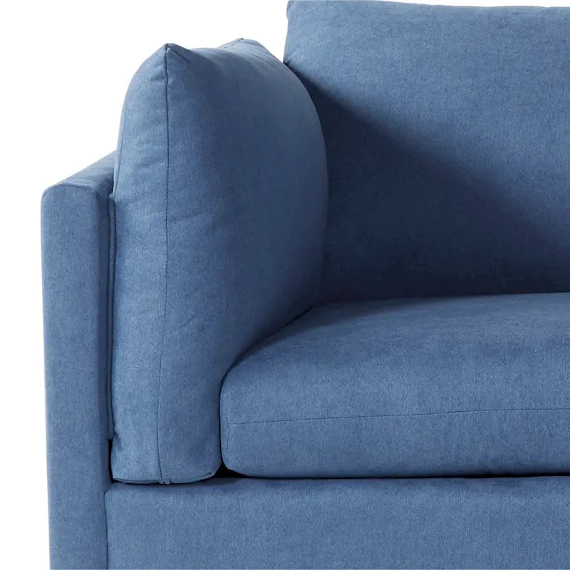 Roundhill Furniture Enda Oversized Living Room Pillow Back Cuddler Arm Chair with Ottoman